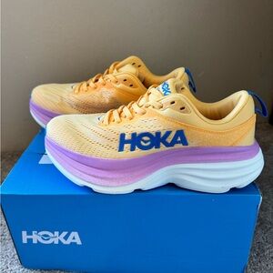 NEW HOKA ONE ONE W Bondi 8 Women’s Shoes Size 6B Color: Impala/Cyclamen